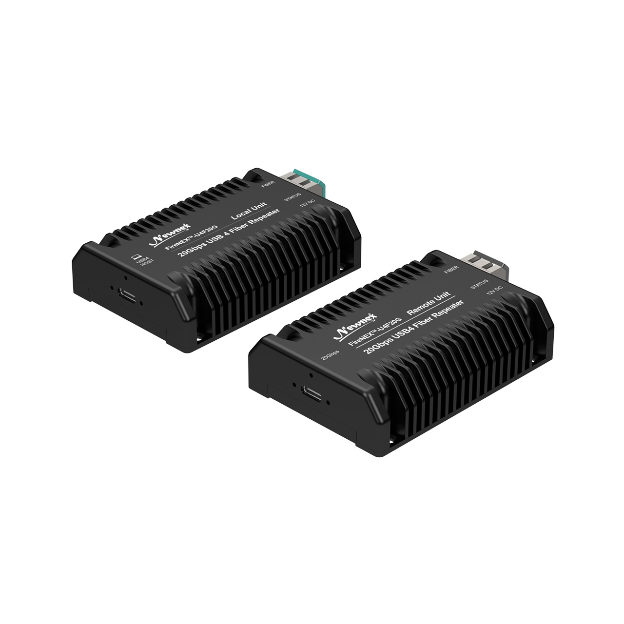 FireNEX&trade;-U4F20GC USB-C Fiber Repeater Front View