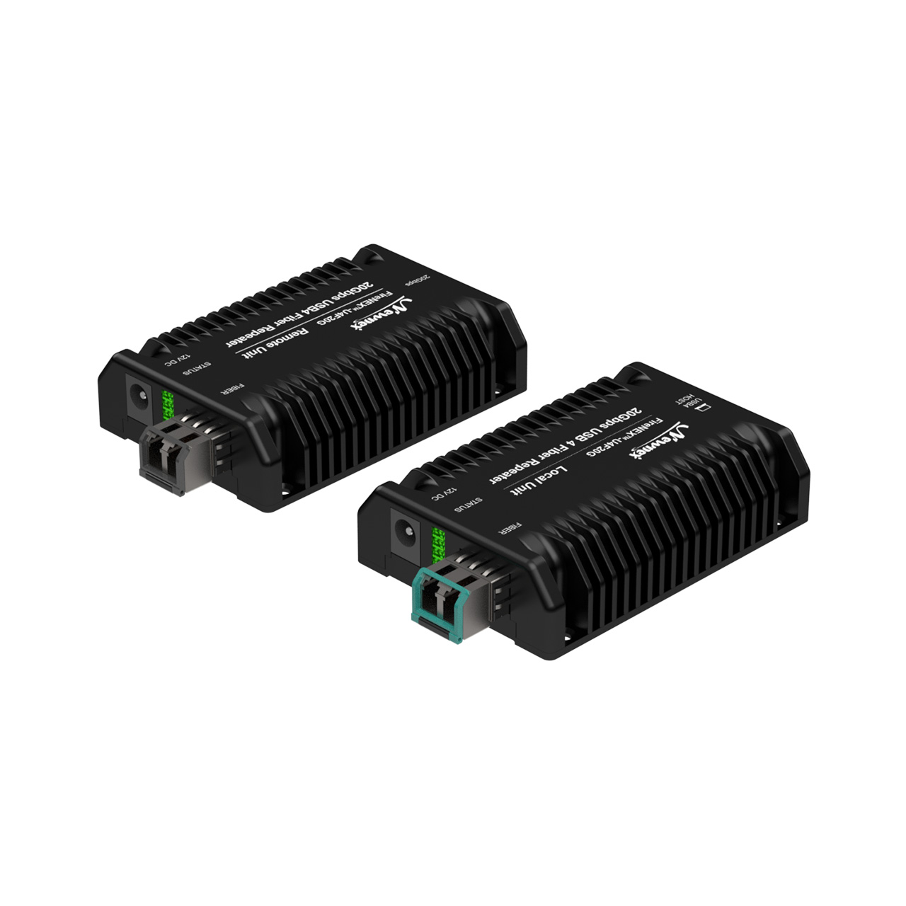 FireNEX&trade;-U4F20GC USB-C Fiber Repeater Side View