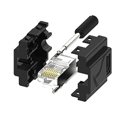GigE Vertical Assemblable DIY Connector Plug Kit
