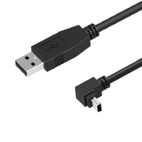 USB 2.0 A to up Angle Mini B